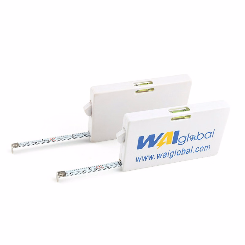 6.5FT Rectangle Business Card Tape Measure with Level Metric Imperial