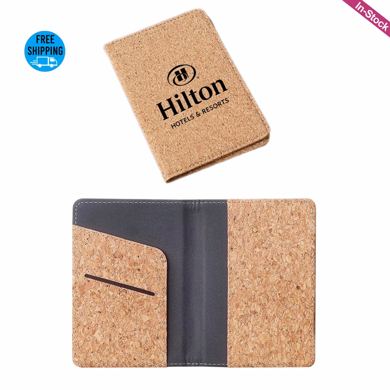 Soft Cork Vegan Leather Passport Holder