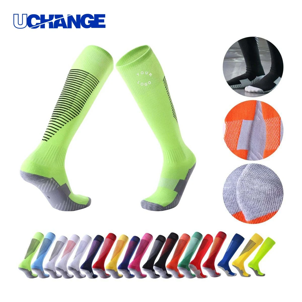 Sports Socks with Elastic Cuff and Heel Fit for Training 1