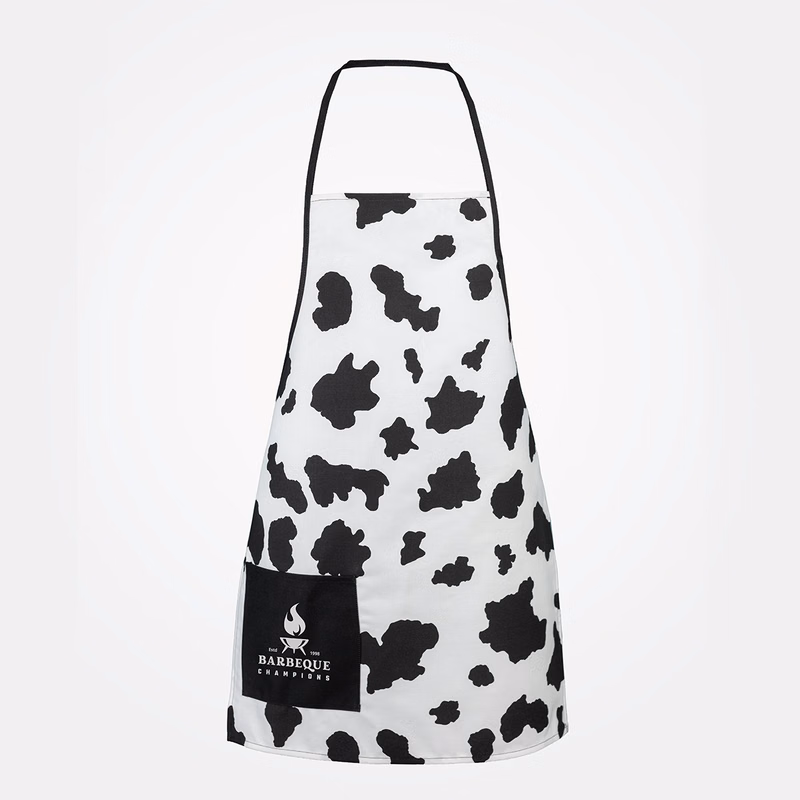 Single Pocket Cow Print Apron