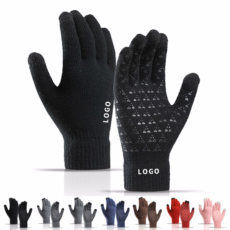 MOQ10 Winter Touch Screen Knitted Gloves