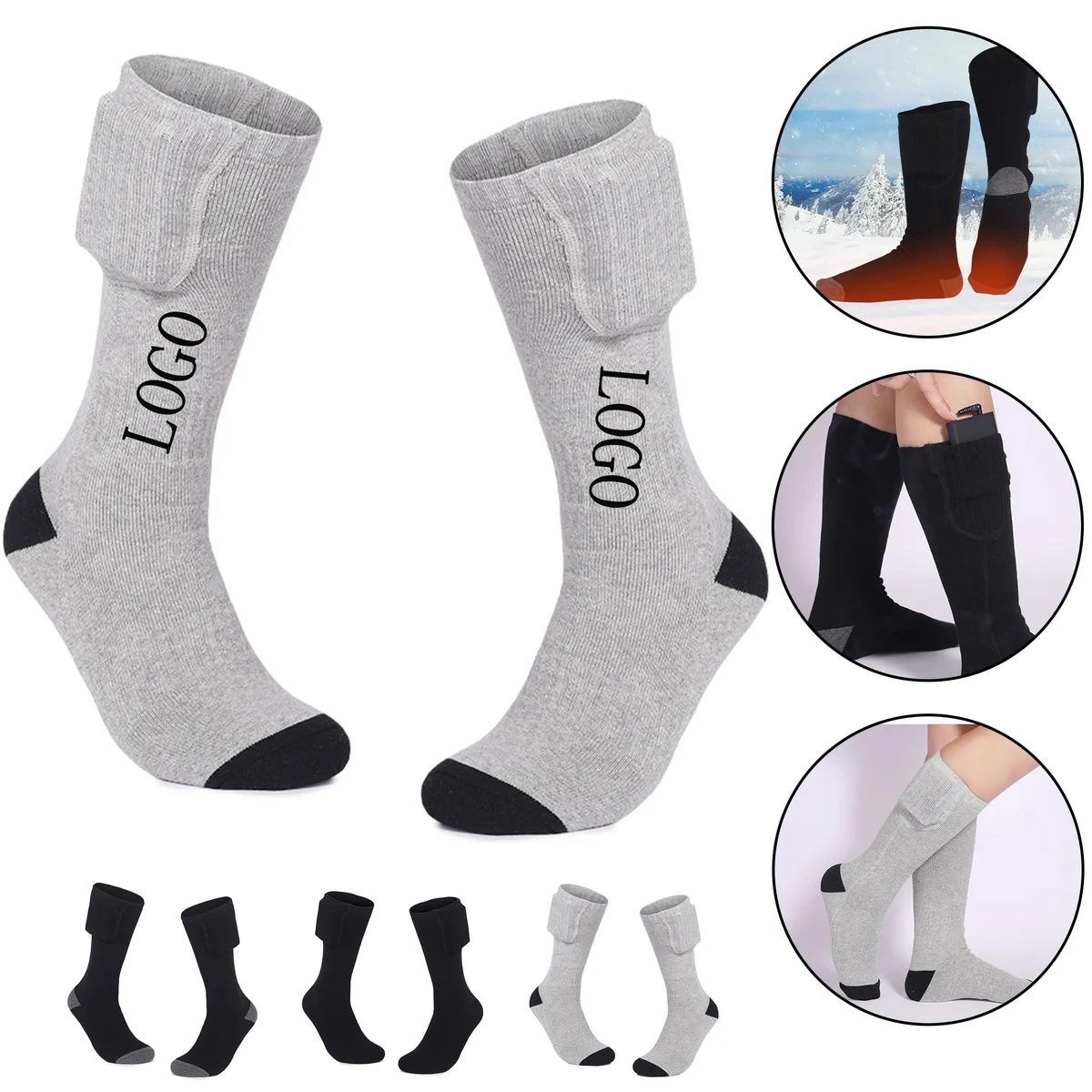 Outdoor Rechargeable Heated Socks 1