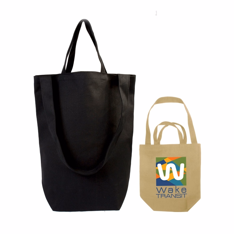 14 oz. DUAL HANDLE Cotton Canvas TOTE Bag