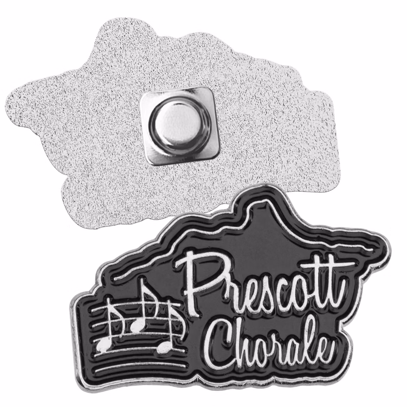 Lapel Pin Die Struck Soft Enamel w/ Magnet Backing (3/4")