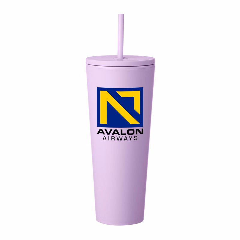 24 oz. Sleekline Rubberized Travel Mug (Full Color Imprint)