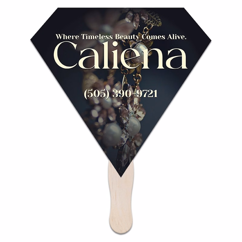 Gem Diamond Hand Fans