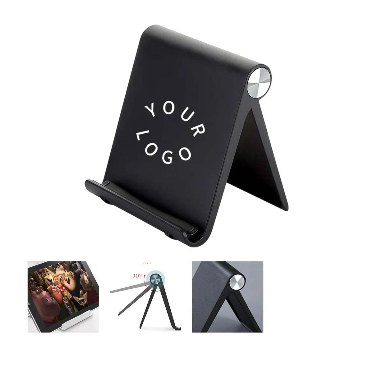 Portable Tablet Holder with Triangular Support 1