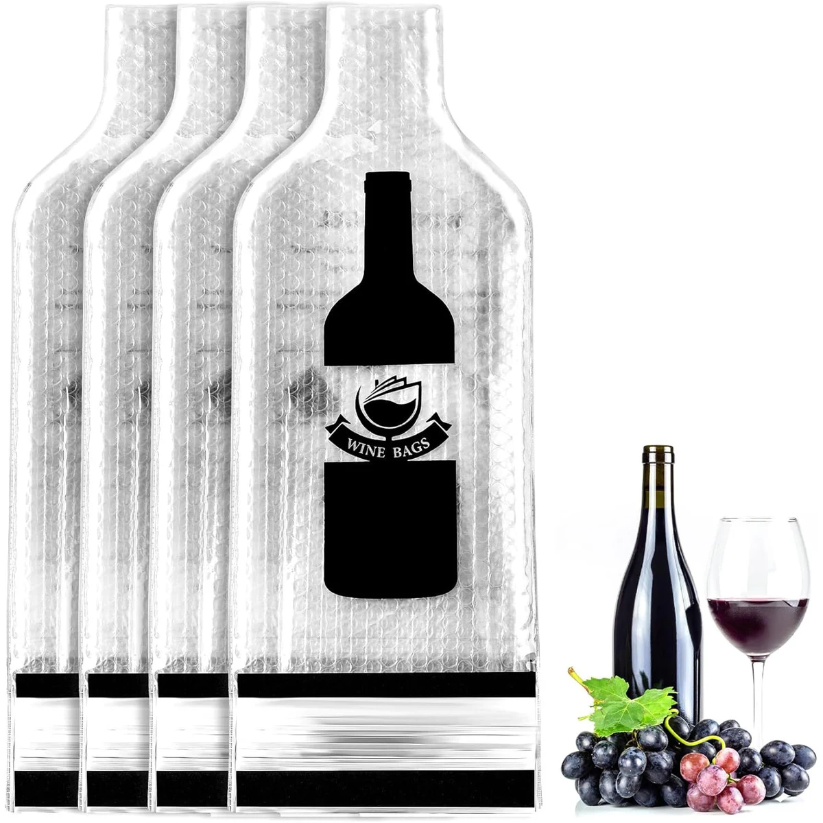 Travel Safe Wine Bottle Protector Bubble Bag 1