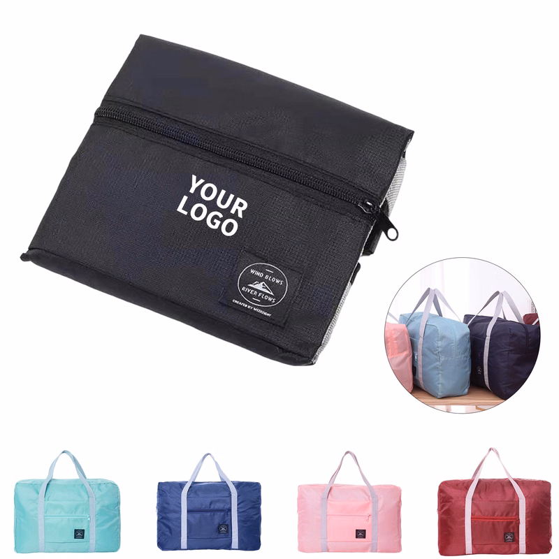 Foldable Polyester Travel Duffel With Luggage Sleeve