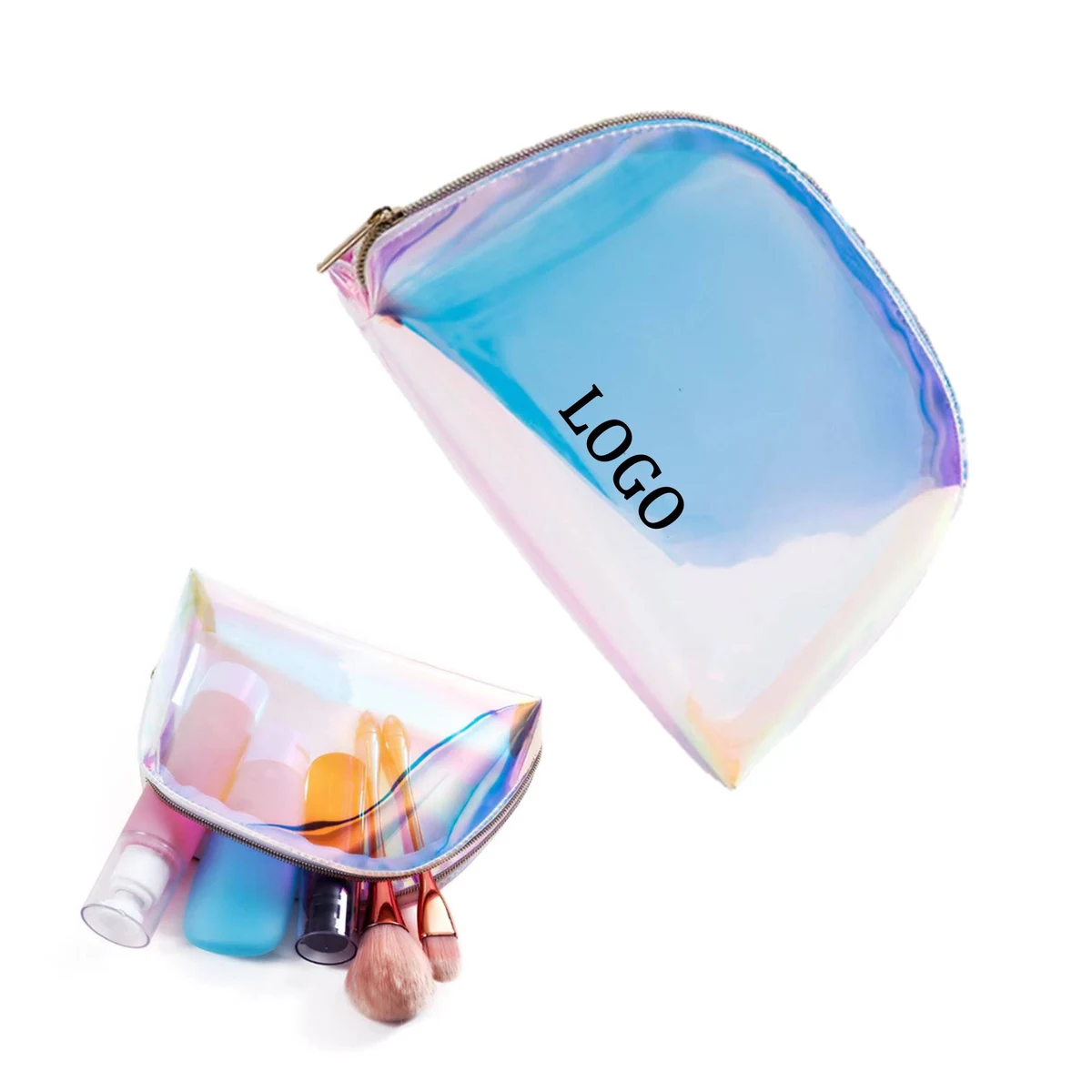 Clear Holographic Travel Makeup Bag 1