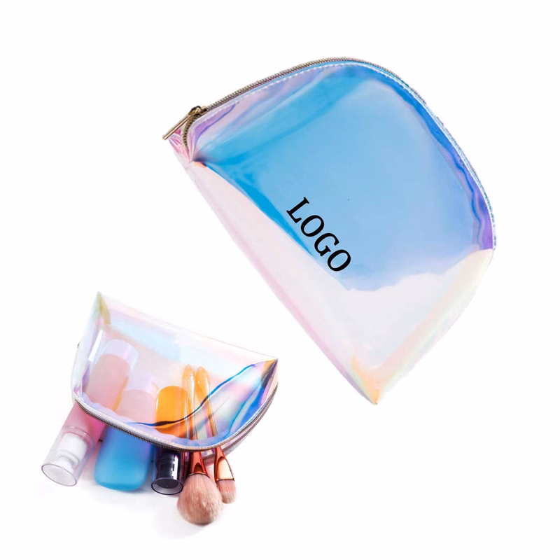 Clear Holographic Travel Makeup Bag