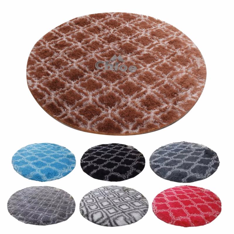 Home plush round carpet