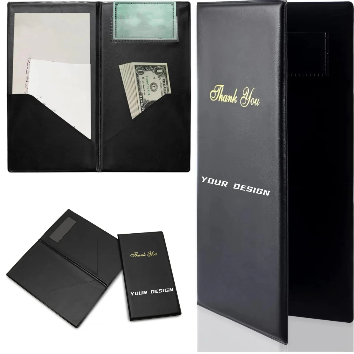 MOQ20 Restaurant Check Presenters With Card Holder 1