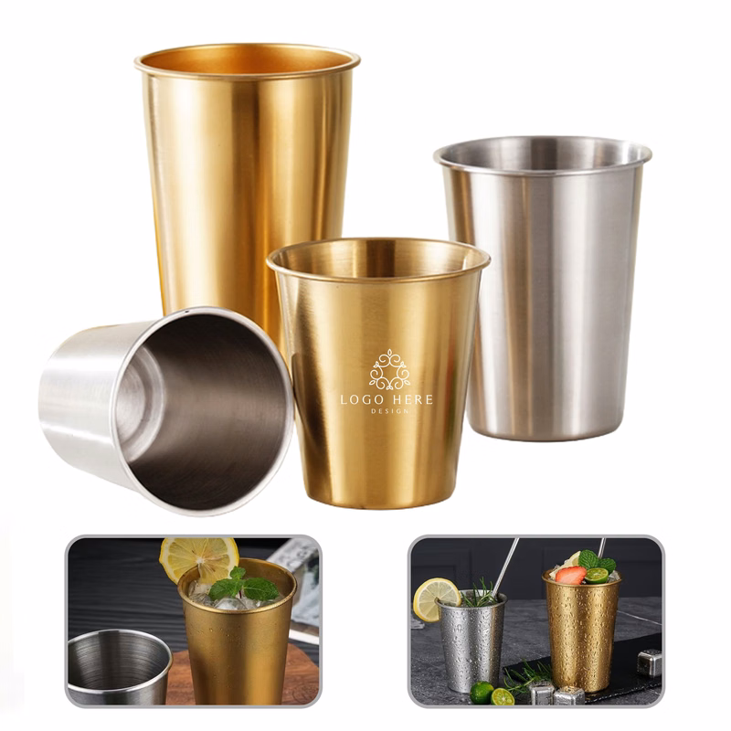 Custom 15 Oz Stainless Steel Pint Cup