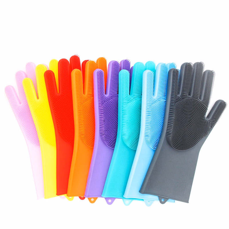 Silicone multifunctional gloves