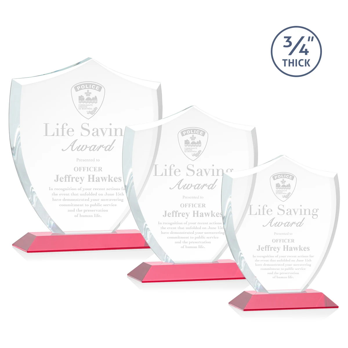 Scudo Shield Award - Red 1