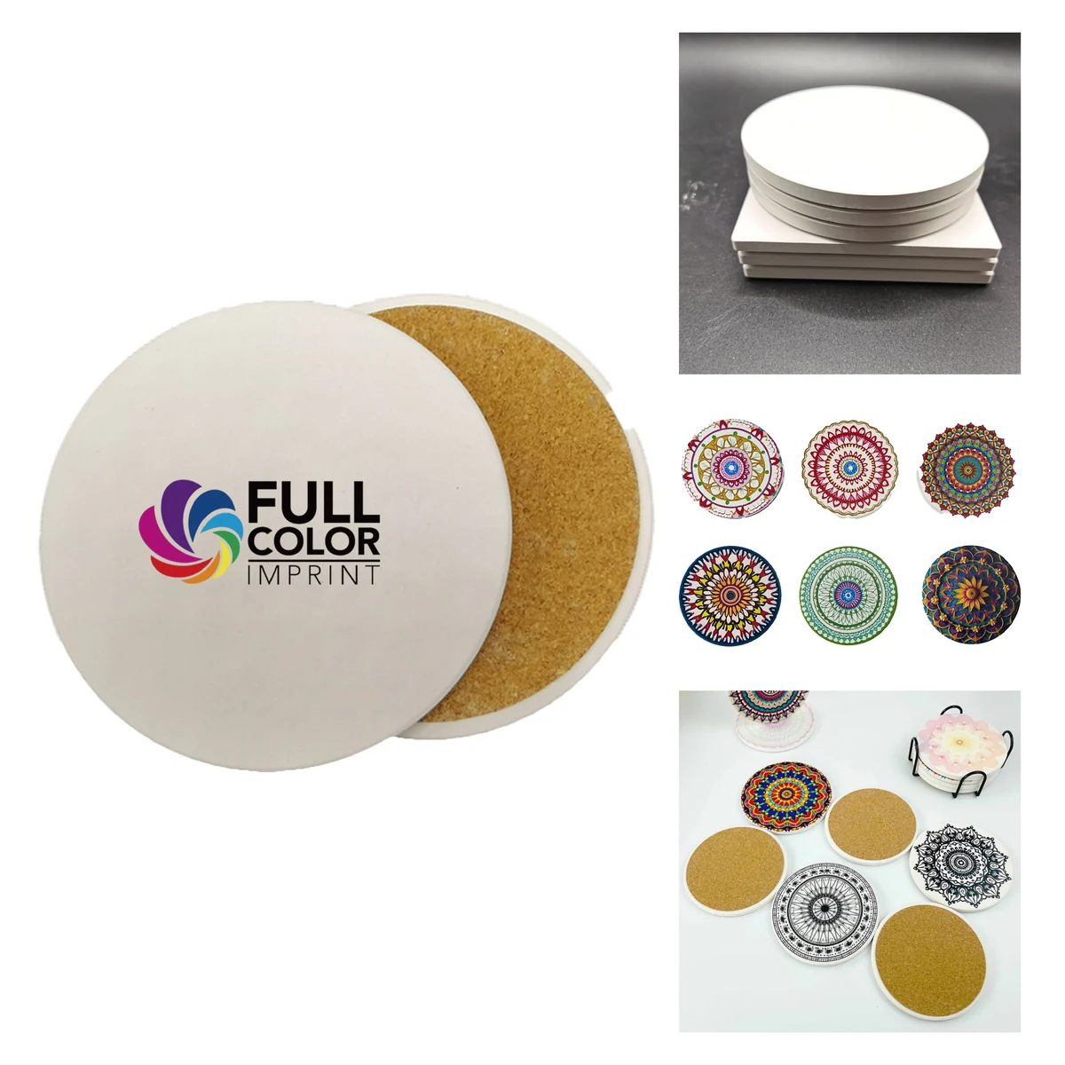 MOQ 10 pcs Cork Back Coaster 1