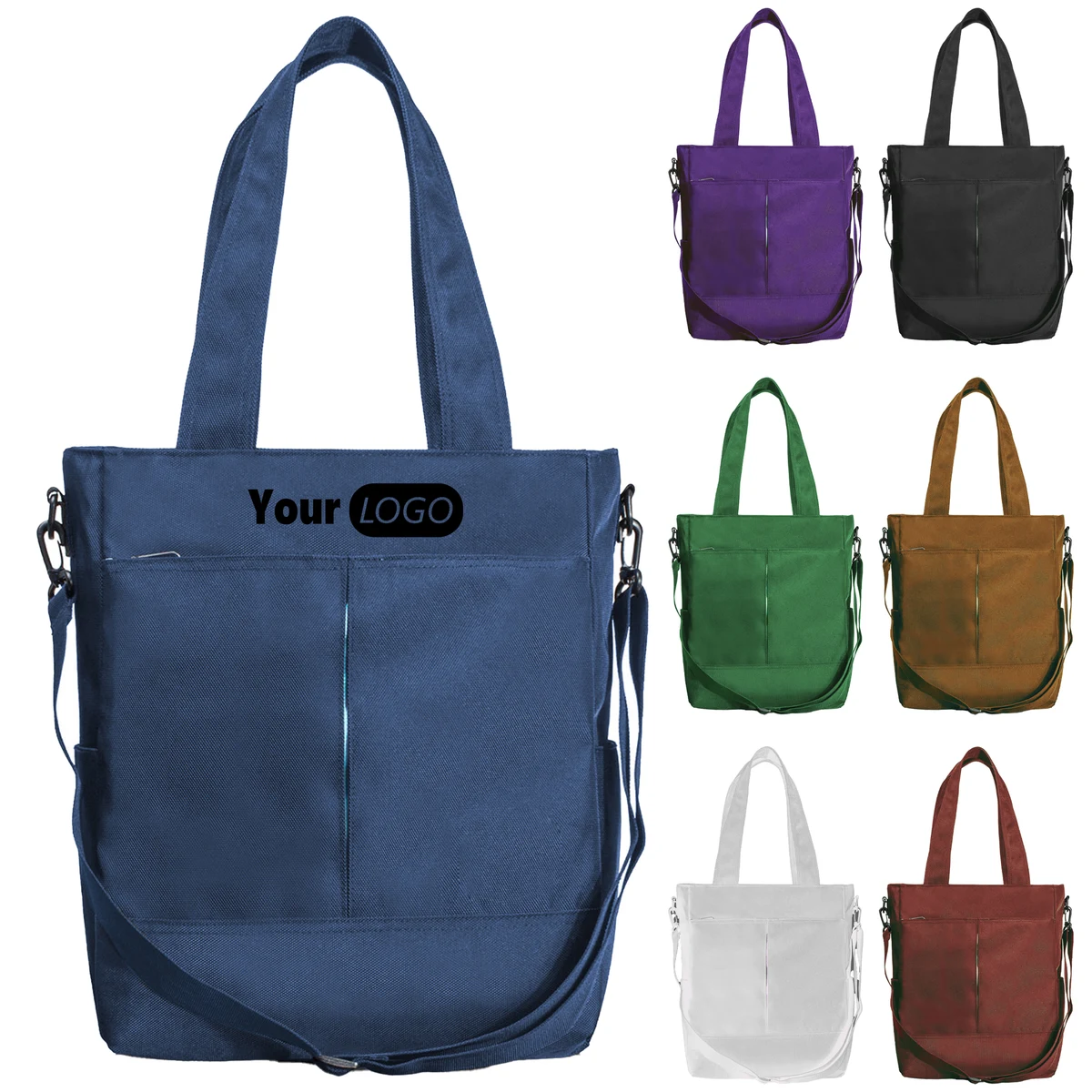 Canvas Durable Eco-Friendly Tote Bag With Ample Storage, custom tote bag with logo imprint 1