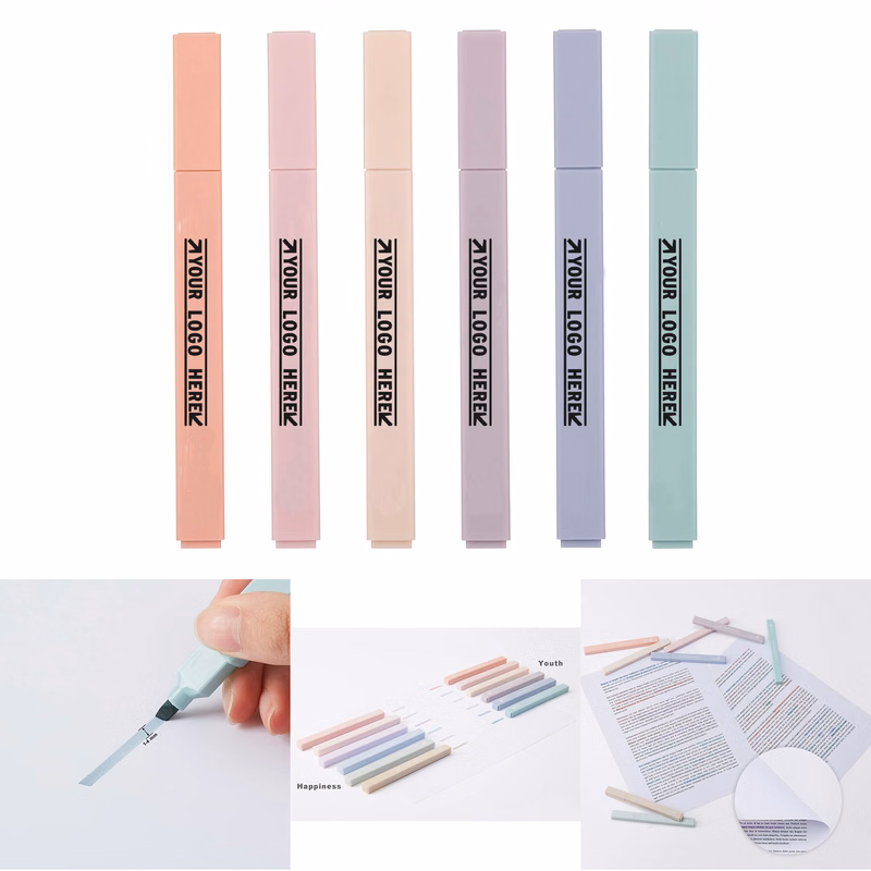 6 pcs Aesthetic Cute Highlighters