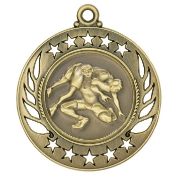 Wrestling Galaxy Medal, 2 1/4" 1