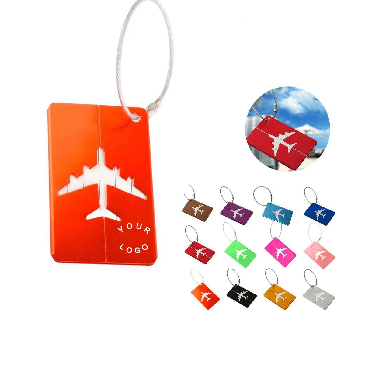 Scratch Resistant Aluminum Tag for Frequent Travel 1