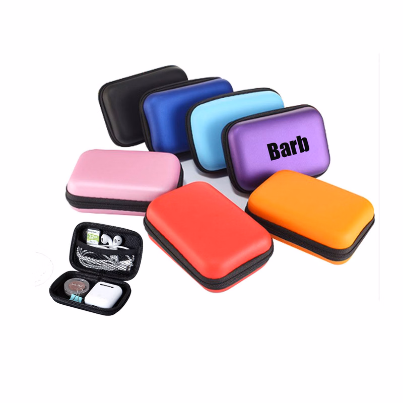 Portable Square Earphone Storage Case
