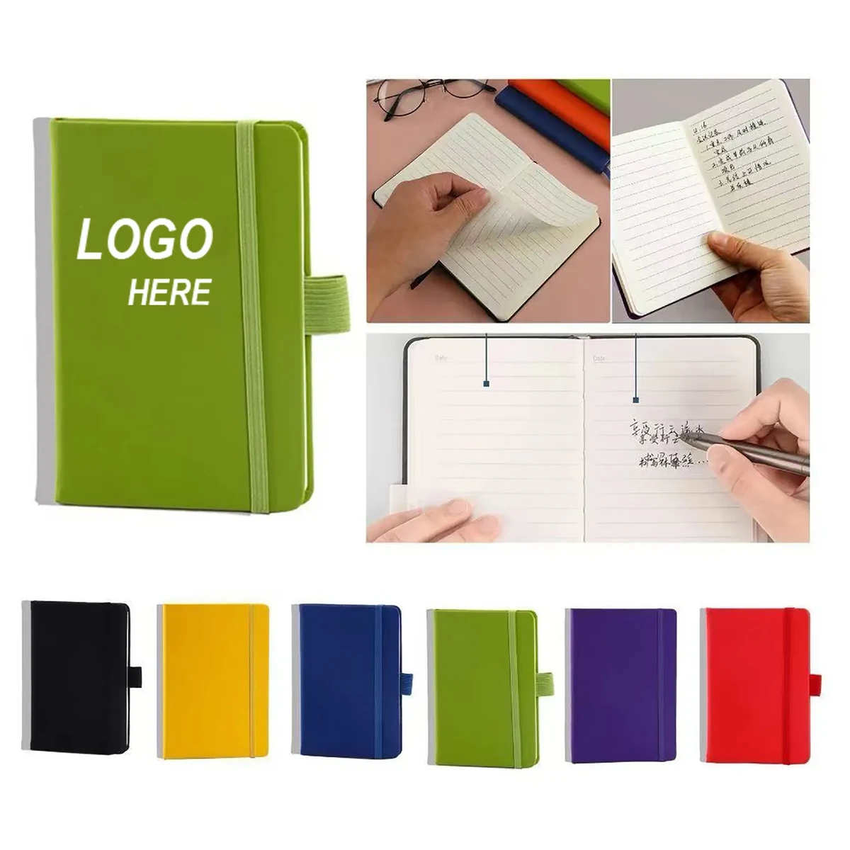 A5 PU Notebook With Ballpoint Pen Loop 1