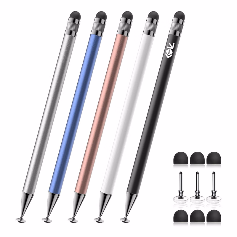 Customizable Aluminum Stylus Pen - Dual Tips, Sleek Design