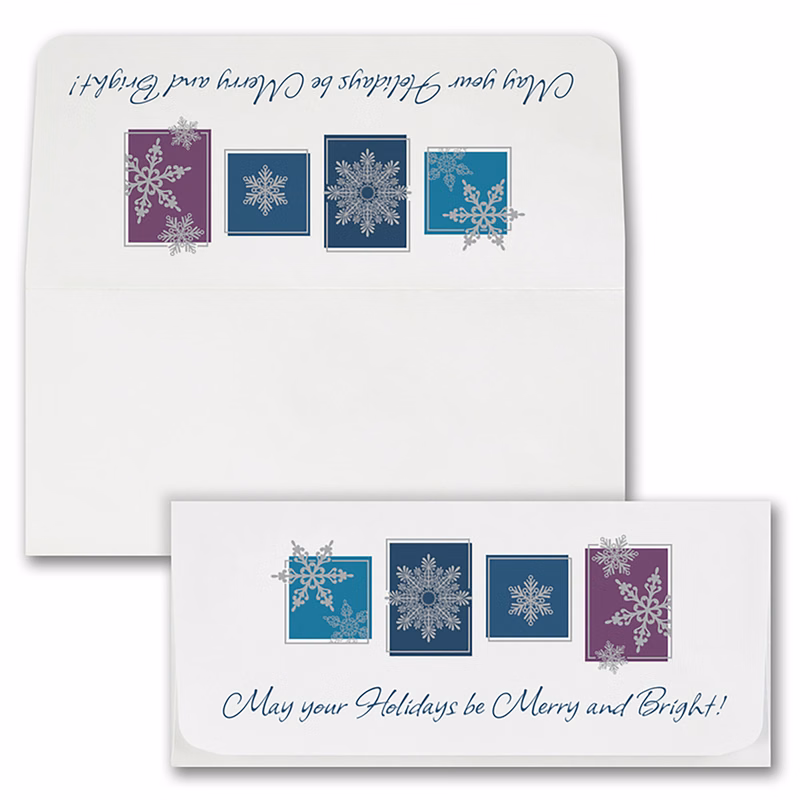 Snowflake Windows Currency Envelope (Snow Flakes)