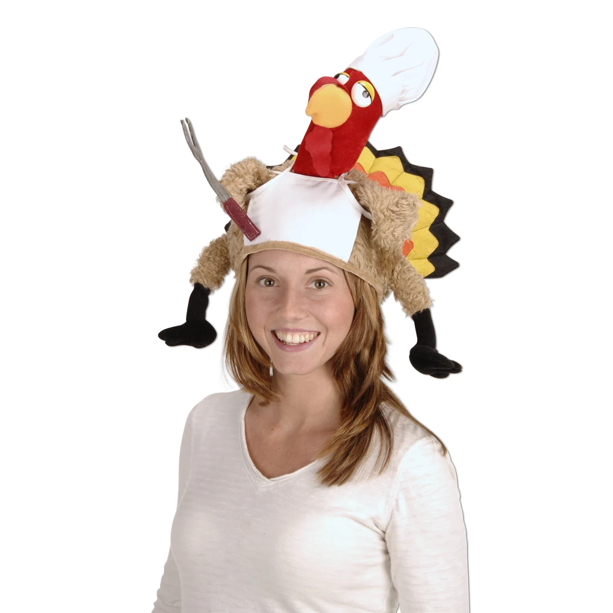 Plush Chef Turkey Hat 1