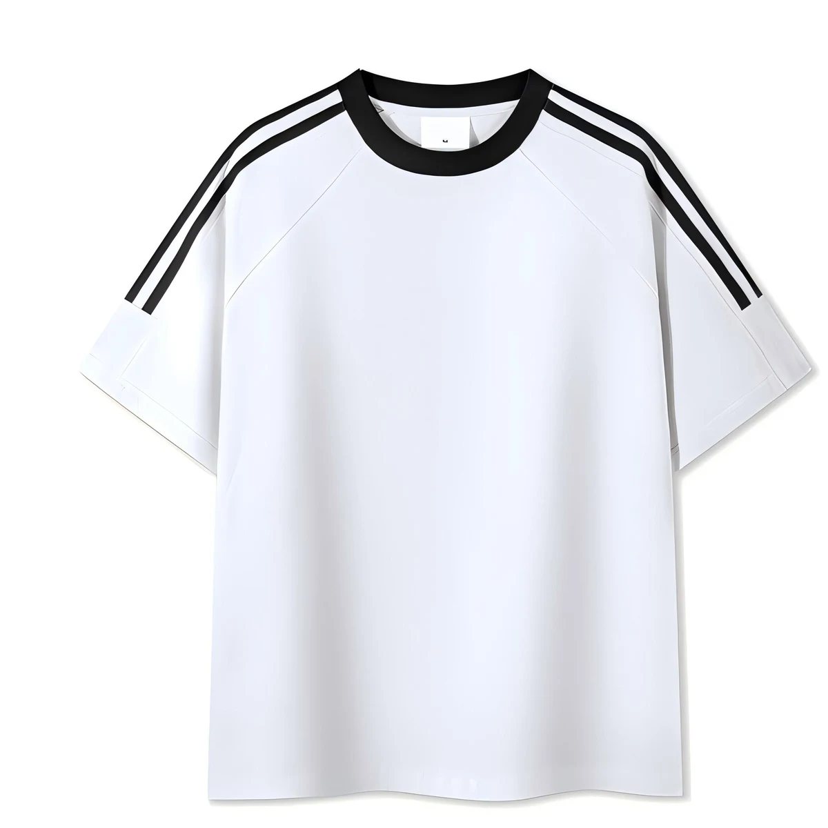 220g classic American three-bar pure cotton T-shirt 1