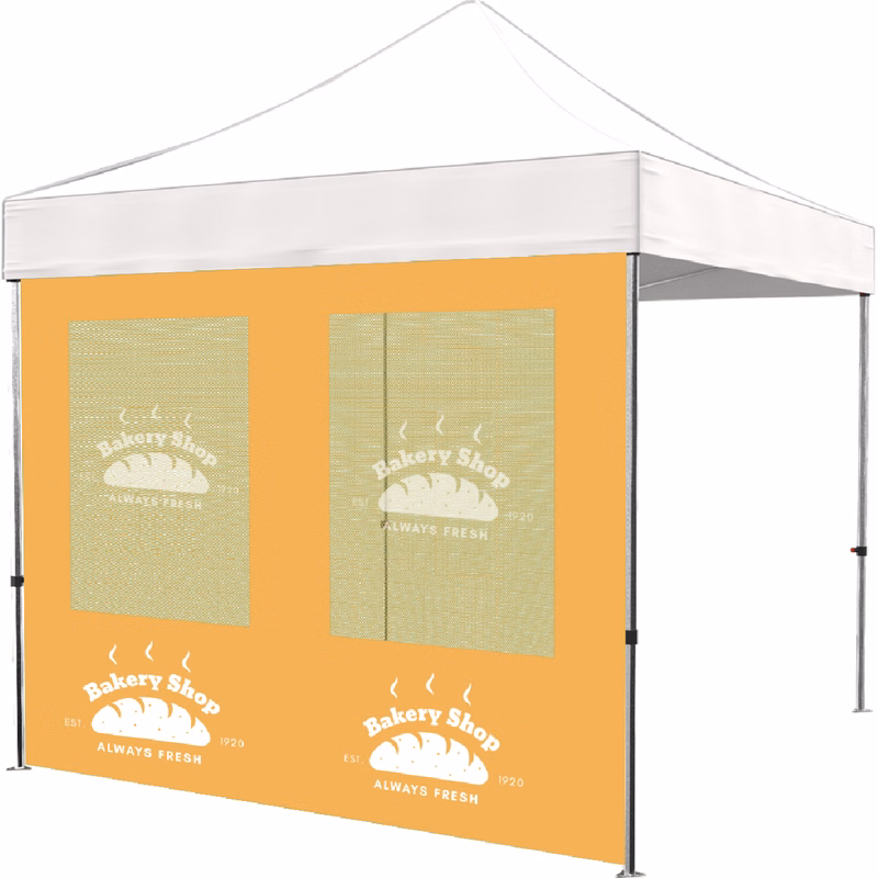 10ft Full Tent Wall Only - 1 Side Imprint w/Double Polyester Window