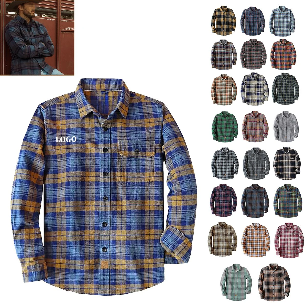 Flannel Shirts Long Sleeve 1