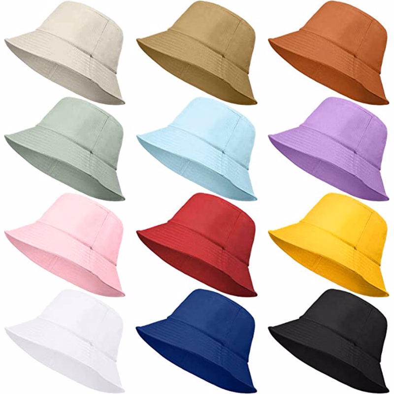 Embroidery Cotton Bucket Hat MOQ100pcs