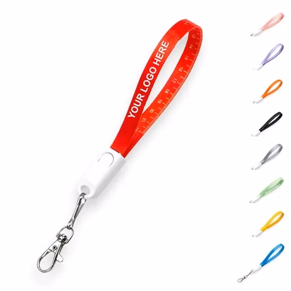 Custom 13-Inch Flip USB Charging Cable Lanyard — Wearable Tech Accessory
