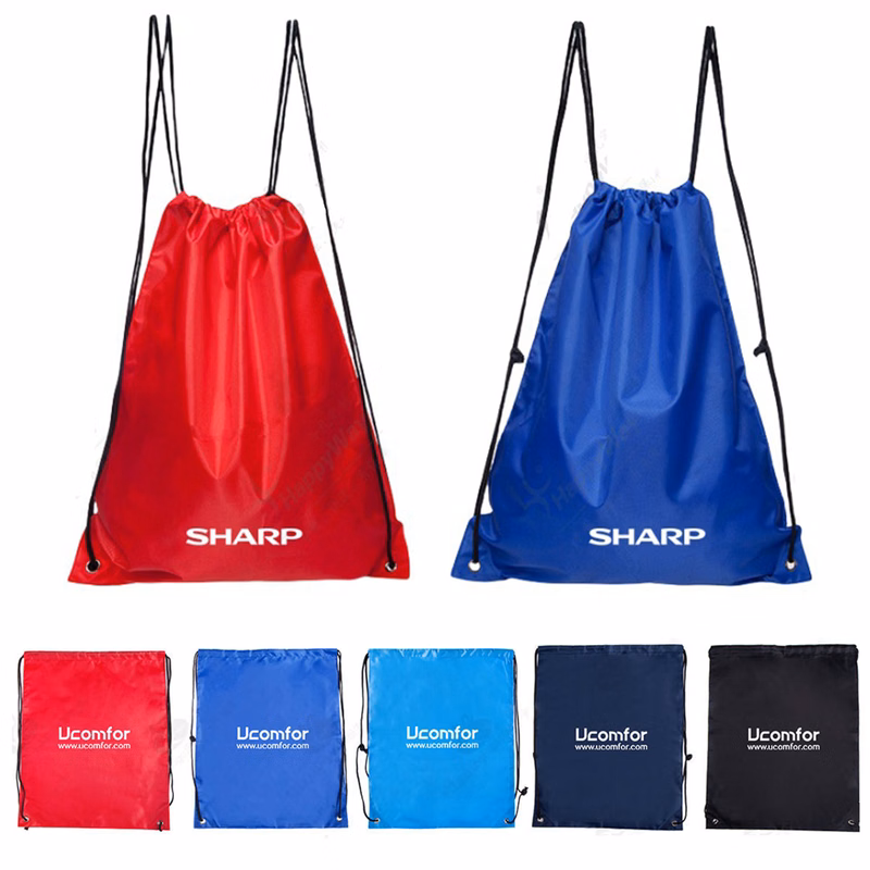 Custom Colorful Polyester Drawstring Bag