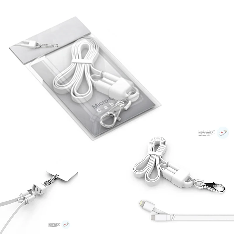 Micro USB and Lightning® Charging Lanyard 1