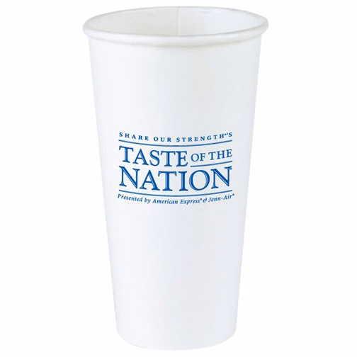 20 oz White Disposable Paper Cup