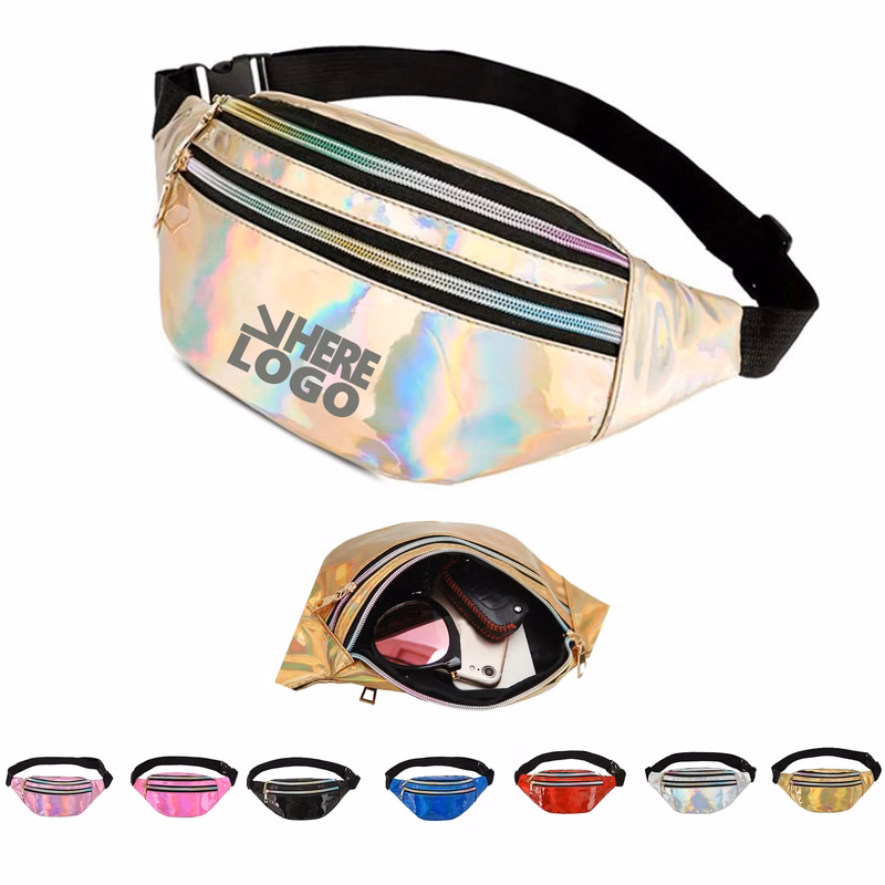 Holographic Silver Gold Cute Waist Bag