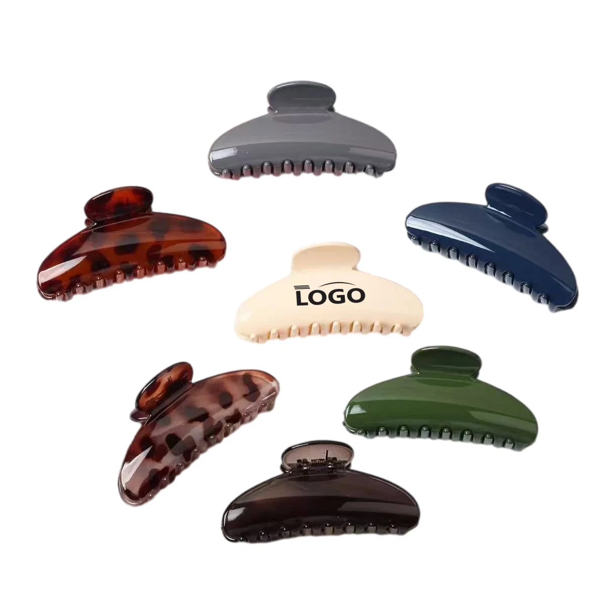 Glossy Plastic Hair Claw Clip 1