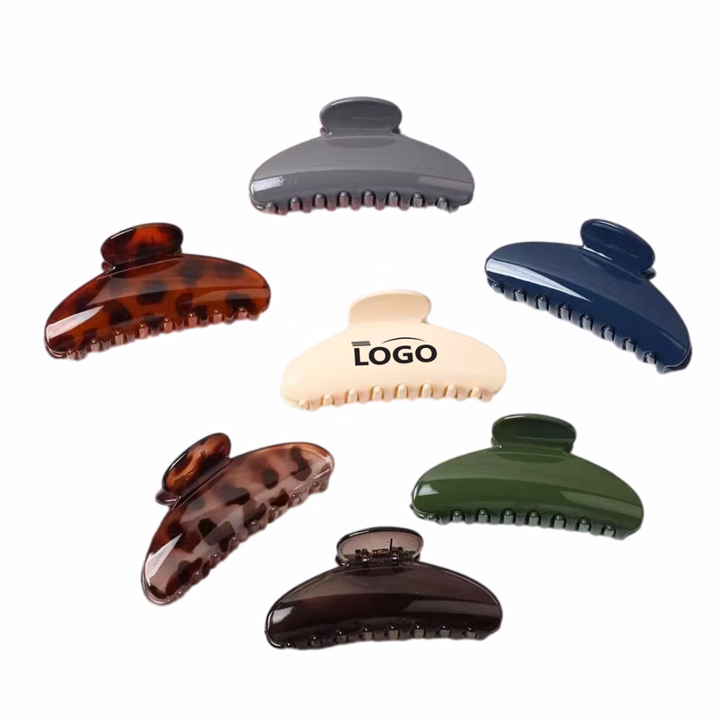 Glossy Plastic Hair Claw Clip