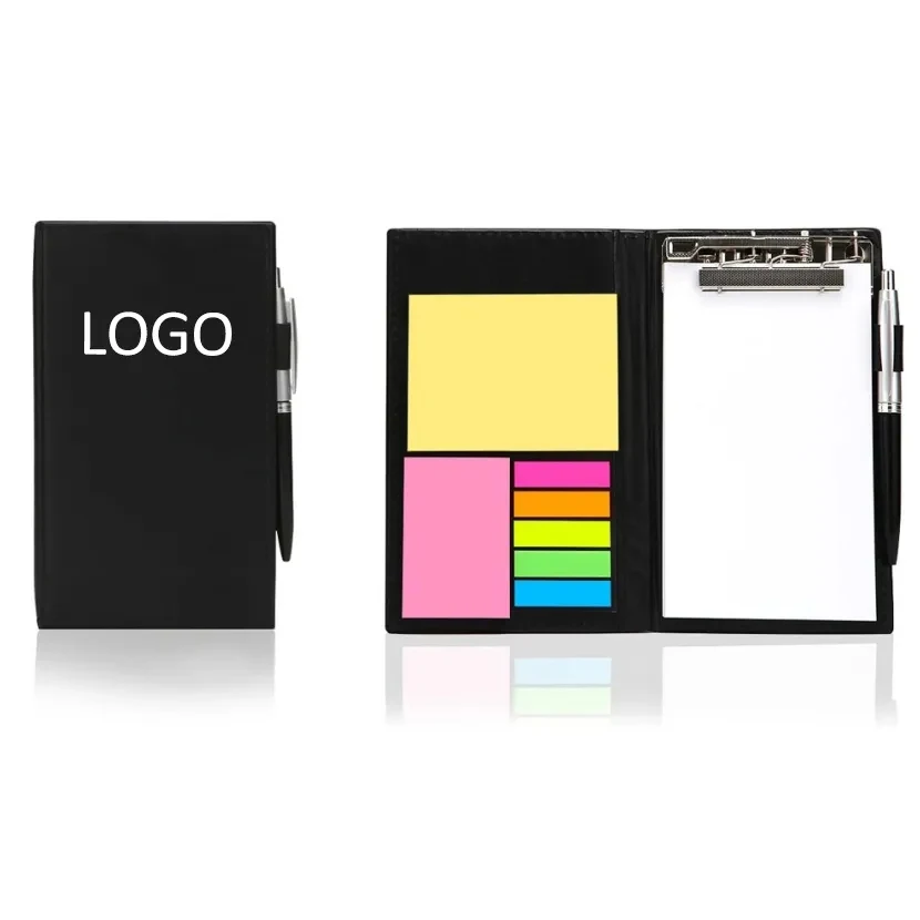 Sticky Note Memo Pad Set with Holder 1