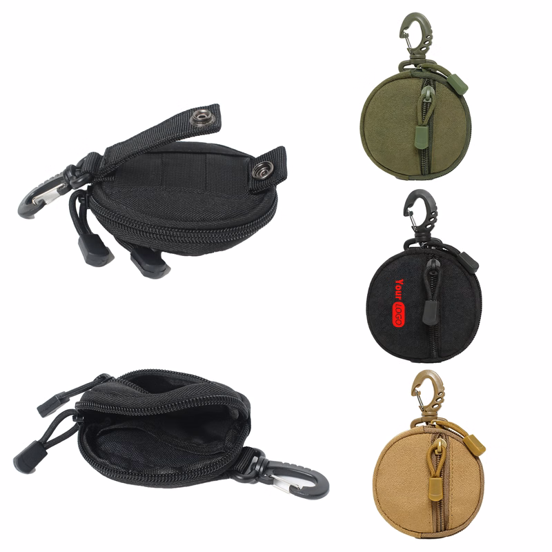 Portable Outdoor Round Key Earphone Coin Bag
