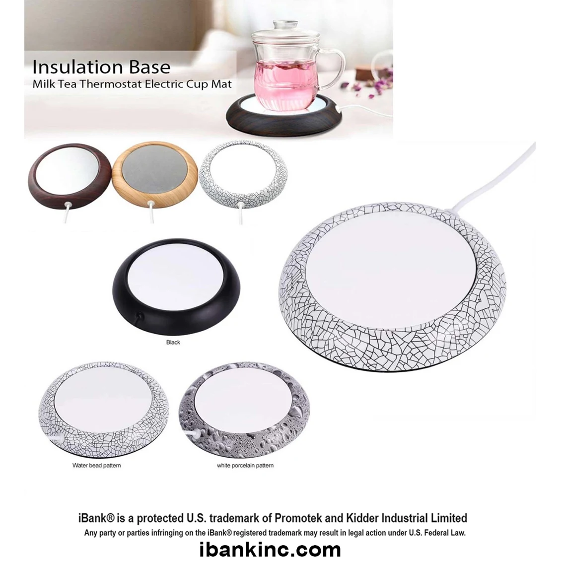 iBank ® USB Cup Warmer, Coaster Coffee Mug Warmer 1