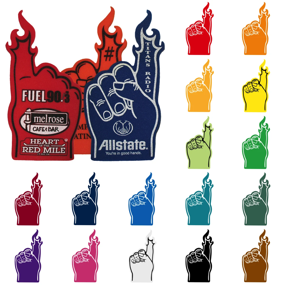 Foam Flame Finger 18" 1