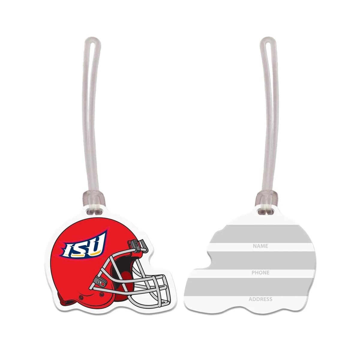 USA Made Helmet Vinyl Luggage Tag 1