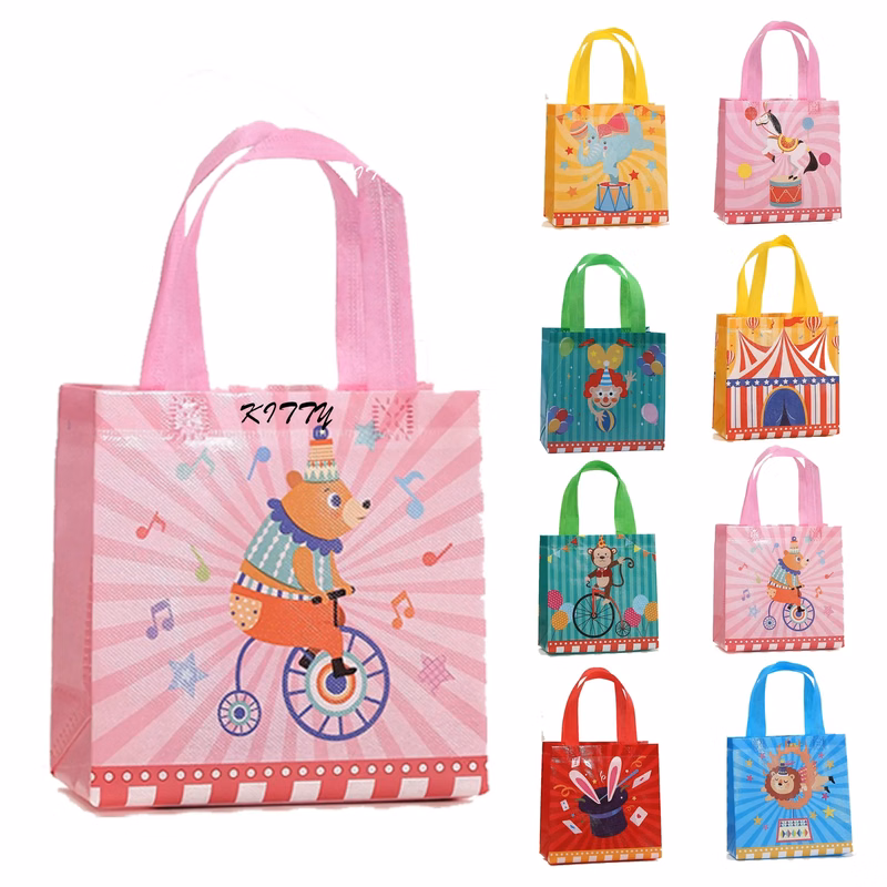 Children's Gift Tote Bag With Circus Print