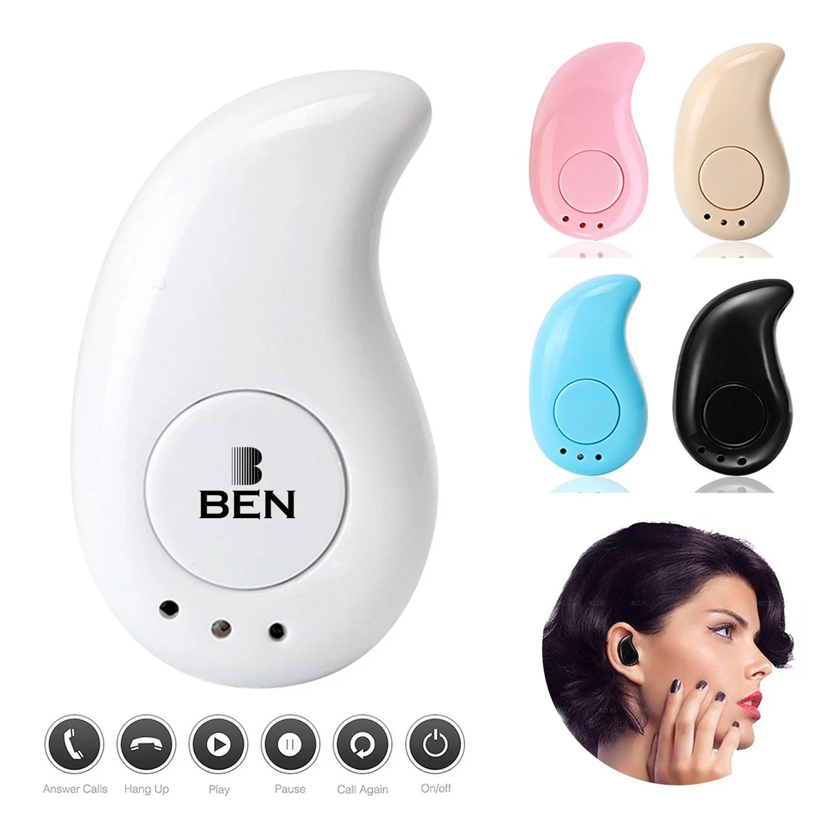 Mini wireless invisible bluetooth earphone 1
