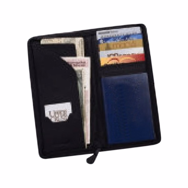 Zippered Leather Travel wallet