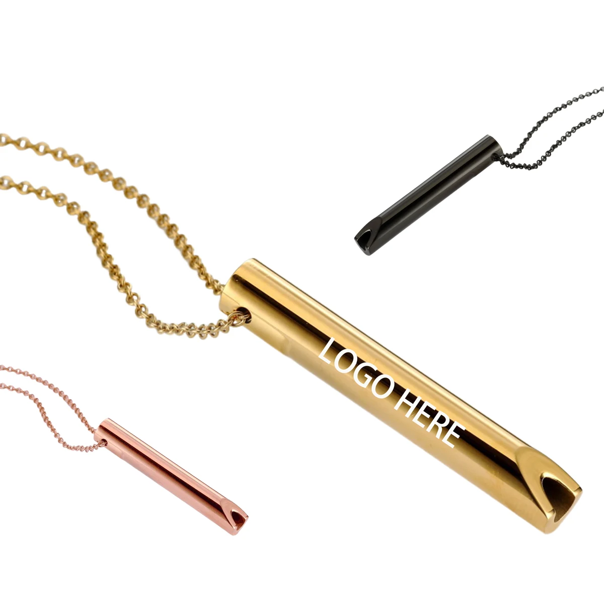 Stainless Steel Whistle Pendant 1